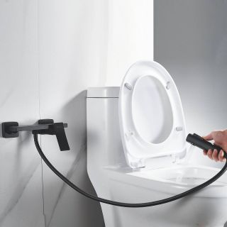 Гигиенический душ со смесителем Shevanik S6105H-1 чёрный